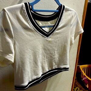 White crop top